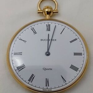 Bucherer Gold and White Pocket Watch